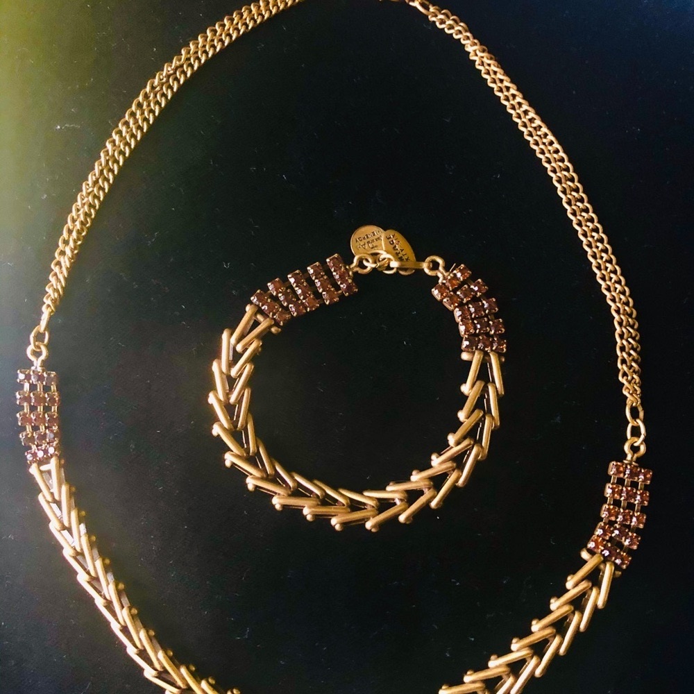 🟡ALEX and ANI 🟡gold necklace & bracelet SET